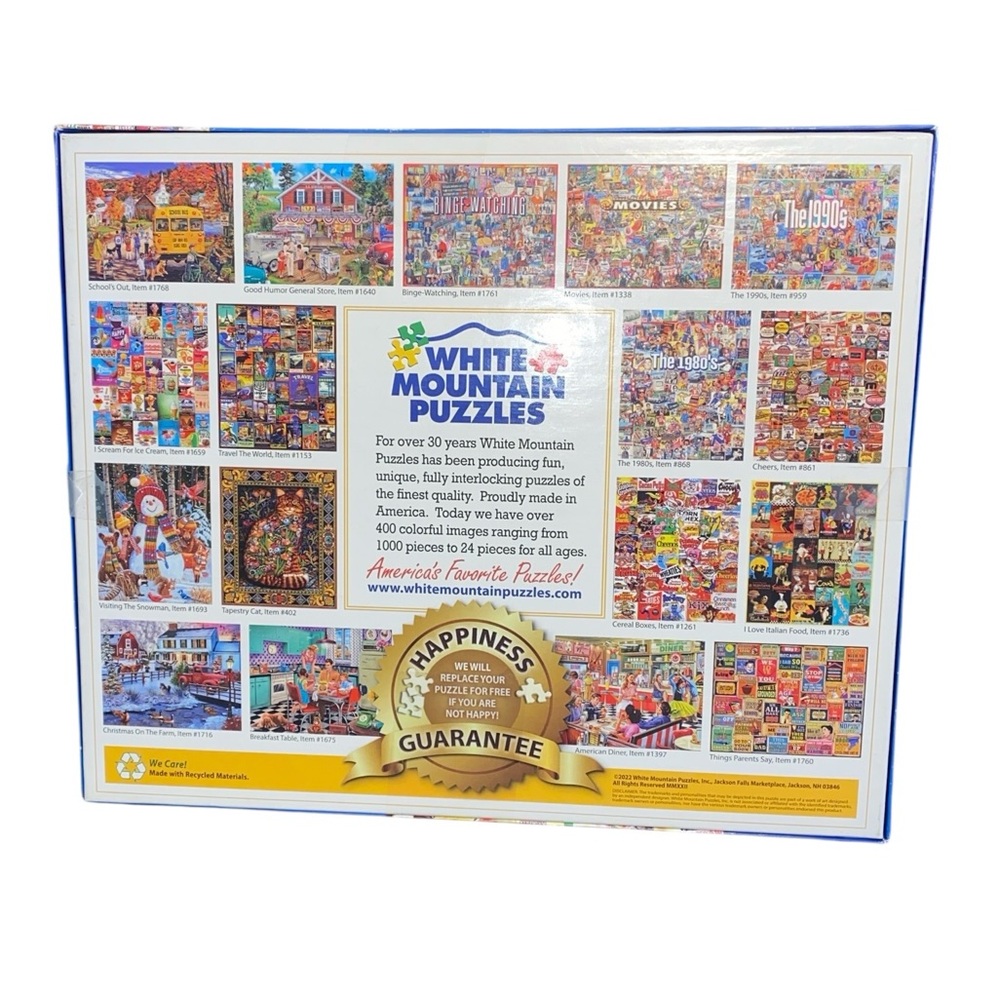 White Mountain “Things I Ate as a Kid” 1000 Piece Jigsaw Puzzle Complete - Picture 6 of 6